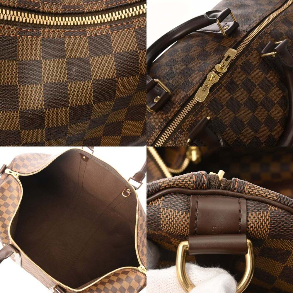 LOUIS VUITTON Authentic Brown Damier Canvas Boston Bag - Picture 10 of 11